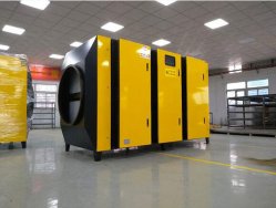 四萬(wàn)風(fēng)量UV光解凈化器+活性炭廢氣吸附箱發(fā)貨湖北