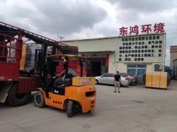 烈日炎炎，兩車東鴻環(huán)保設(shè)備發(fā)往福建